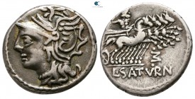 L. Appuleius Saturninus 104 BC. Rome. Denarius AR