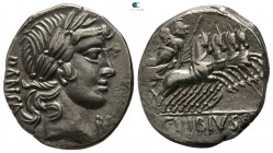 C. Vibius C.f. Pansa. 90 BC. Rome. Denarius AR