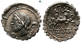 L. C. Memmius L. f. Galeria 87 BC. Rome. Serratus AR