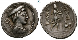 C. Mamilius Limetanus. 82 BC. Rome. Serratus AR