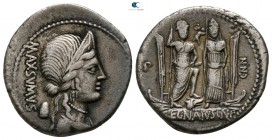 Cn. Egnatius Cn. f. Cn. n. Maxsumus 75 BC. Rome. Denarius AR