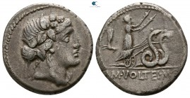 M. Volteius M. f. 75 BC. Rome. Denarius AR
