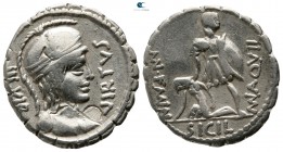 Mn. Aquillius Mn. f. Mn. n. 71 BC. Rome. Serratus AR