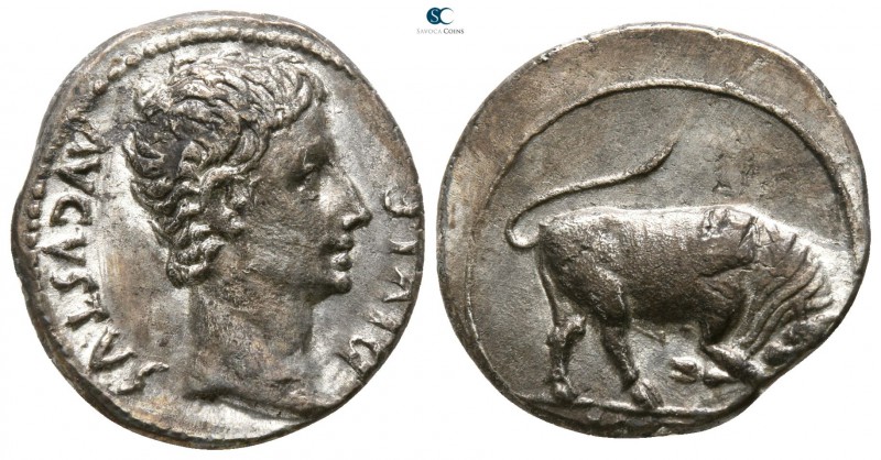 Augustus 27 BC-AD 14. Lugdunum (Lyon)
Denarius AR

17mm., 3,76g.

AVGVSTVS ...