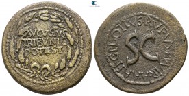 Augustus 27 BC-AD 14. Moneyer Plotius Rufus. Rome. Dupondius Æ