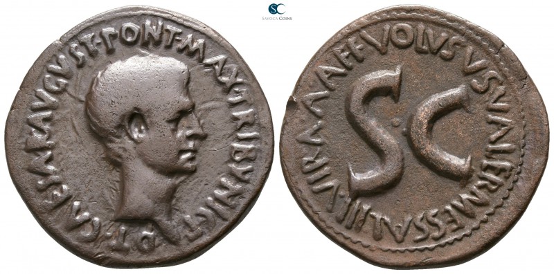 Augustus 27 BC-AD 14. Moneyer, Volusus Valerius Messalla. Rome
As Æ

28mm., 1...