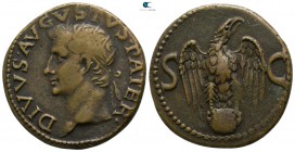 Divus Augustus AD 14. struck under Tiberius, Rome, 34-37. Rome. As Æ