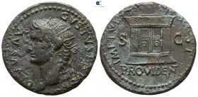 Divus Augustus AD 14. struck under Titus.. Rome. As Æ