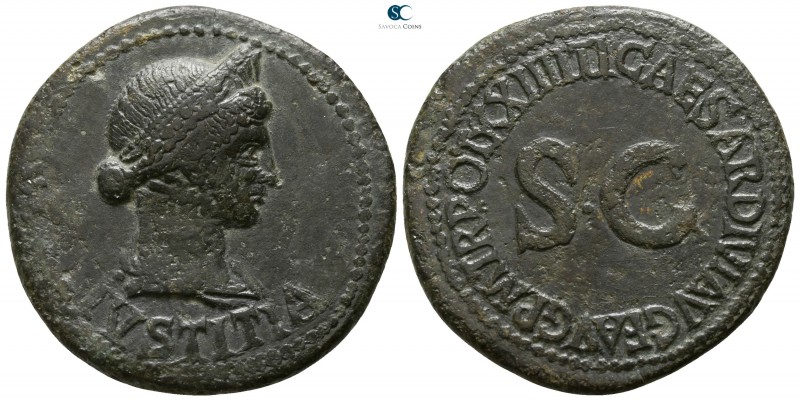 Livia, wife of Augustus AD 14-29. Rome
Dupondius Æ

29mm., 13,21g.

IVSTITI...