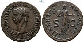 Claudius AD 41-54. Struck 50-54 AD. Rome. As Æ