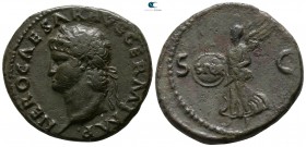Nero AD 54-68. Struck circa AD 65. Rome. As Æ