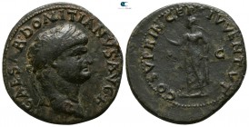 Domitian as Caesar AD 69-81. Uncertain mint in Asia Minor, possibly Ephesus.. As Æ