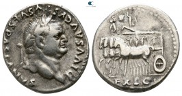 Divus Vespasianus AD 79. Rome. Denarius AR