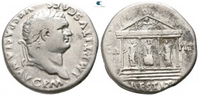 Titus AD 79-81. Struck circa AD 80-81. Struck at Rome for circulation in Asia. Cistophorus AR