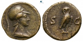 Anonymous Issues. temp. Constantine. AD 81-161. Time of Domitian to Antoninus Pius.. Rome. Quadrans Æ
