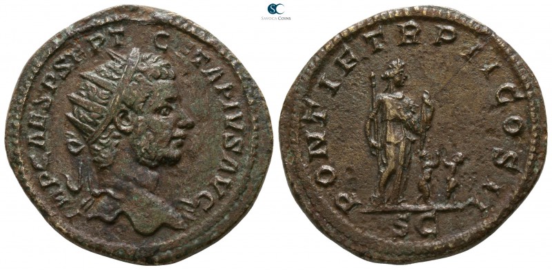 Geta AD 198-211. Rome
Dupondius Æ

27mm., 12,25g.

IMP CAES SEPT GETA PIVS ...