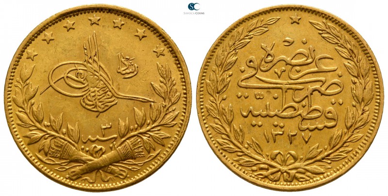 Ottoman Empire. Kostantaniye (Constantinople) mint. Mehmed V Reşad AD 1909-1918....