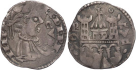 Bergamo - Monetazione comunale a nome di Federico II (XIII-XIV Sec.) Grosso da quattro denari imperiali, con tetto a quattro spioventi - CNI da 123 a ...