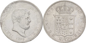 Regno delle due Sicilie - Ferdinando II di Borbone (1830-1859) - Piastra da 120 Grana 1854 - Gig. 85 - Ag - corrosione al D/

qBB 

SPEDIZIONE SOL...