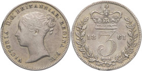 Inghilterra - Victoria (1837- 1901) - 3 pence 1861 - Ag. - KM 730

SPEDIZIONE SOLO IN ITALIA - SHIPPING ONLY IN ITALY