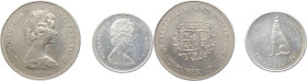 Elisabetta II (dal 1952) - lotto di 2 monete: Gran Bretagna 25 new pence 1972; Canada - 50 cents 1967 - metalli vari 

med.SPL

SPEDIZIONE IN TUTT...