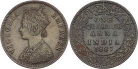 India Britannica - Vittoria (1838-1901) - 1/4 Anna 1887 - KM#486 - Cu

qFDC

SPEDIZIONE SOLO IN ITALIA - SHIPPING ONLY IN ITALY