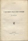 PERINI Q. - Di una moneta della zecca di Merano. Rovereto, 1906. pp. 4, con ill. nel testo. brossura editoriale, buono stato, raro.