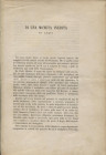 MAGGIORA- VERGANO T. - Di una moneta inedita di Acqui. Asti, 1877. pp. 10, tavv. 1. brossura editoriale, buono stato, molto raro.