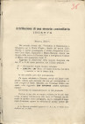 GRILLO G. - Attribuzione di una moneta contraffatta incerta. Sabbioneta. Milano, 1919. pp. 3, con ill. nel testo. brossura editoriale, buono stato, ra...