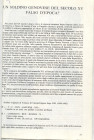 PESCE G. - Un soldino genovese del secolo XV falso d'epoca. Suzzara s.d. pp. 23 - 25, con illustrazioni. ril. carta varese, buono stato.