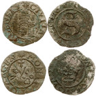 Poland Riga 1 Solidus (1570) Obverse: Castle surrounded by legend. Revers: Crossed keys under cross and separating date; all surrounded by legend. Edg...
