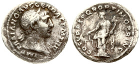 Roman Empire AR Denarius Traianus (98-117 AD). Roma. Avers: IMP TRAIANO AVG GER DAC P M TR P COS V P P. Revers: COS V PP S P Q R OPTIMO PRINC. Silver....