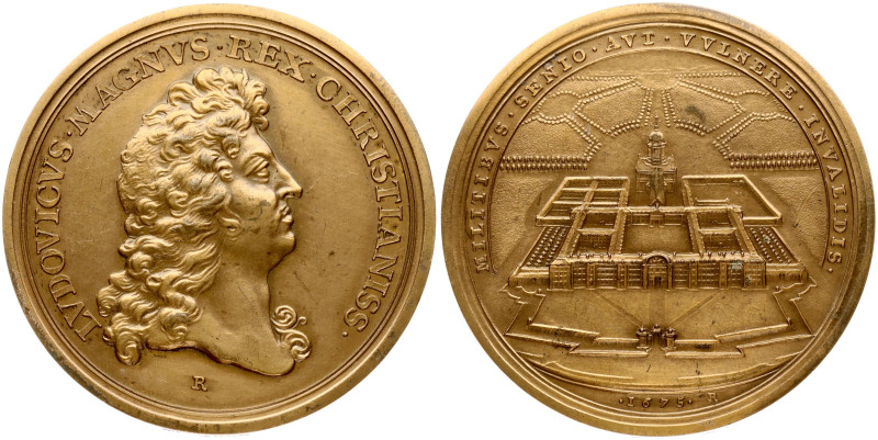 France Medal Ludovicus Louis XIV 1675/1972 The Hotel des Invalides. Medal, from ...