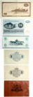 Denmark 1 - 100 Kroner (1914-1936) Banknotes. Lot of 6 Banknotes
