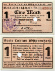 Germany East Prussia 1 Mark Labiau 1918 Banknote (Labguva). Labiau (Labguva). 1918 year. 1 mark. № 420.