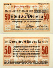 Germany East Prussia 50 Pfennig 1918 Königsberg Banknote. 50 pfennig 1918 year № 332122