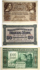 Lithuania Germany 50 - 1000 Mark 1918 Banknote Kaunas Darlehnskasse Ost. Wilhelm II (1888-1918). Obverse Lettering: DARLEHNSKASSENSCHEIN 50 - 1000 MAR...
