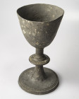 Germany Tin Goblet (18th Century). Tin 476g. Diameter 182x112 mm.