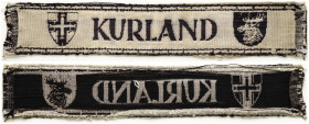 Latvia Courland Band (1944). Courland armel band – Courland campaign armband. Perfect condition. No repairs. No damage. 1944. The Cloth. Diameter 36x2...