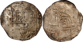BOLIVIA. Cob 4 Reales, ND (1613-17)-P Q. Potosi Mint. Philip III. NGC EF-45.
KM-9, Cal-767. This Cob is weakly struck, but exhibits little actual wea...