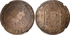 BOLIVIA. 8 Reales, 1796-PTS PP. Potosi Mint. Charles IV. NGC EF-40.
KM-73. Deeply toned with a pleasing portrait for the grade.

Estimate: $100.00-...