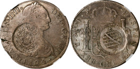 BRAZIL. Brazil - Bolivia. 960 Reis, ND (1808). Serro Frio Mint. Joao as Prince Regent. NGC FINE-12; Countermark: EF Standard.
KM-242; LDMB-P450; Gome...