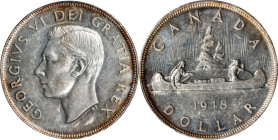 CANADA. Dollar, 1948. Ottawa Mint. George VI. PCGS Genuine--Cleaned, Unc Details.
KM-46. This is the key date in the Canadian Dollar series with a mi...