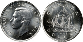 CANADA. Dollar, 1949. Ottawa Mint. George VI. PCGS MS-67.
KM-47. Breathtakingly beautiful surfaces are fully struck, satiny in finish, and at the thr...
