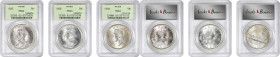 CANADA. Trio of Dollars (3 Pieces), 1935-39. Ottawa Mint. All PCGS Certified.
1) 1935. George V. PCGS MS-62. KM-30. 2) 1936. George V. PCGS MS-63. KM...