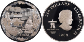 CANADA. 250 Dollars (Silver Kilo), 2008. Elizabeth II. NGC PROOF-69 Ultra Cameo.
KM-833. 2010 Vancouver Olympics series: Towards Confederation. Featu...