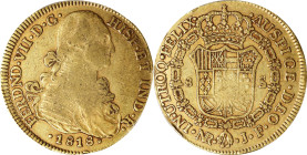 COLOMBIA. 8 Escudos, 1818-NR JF. Santa Fe de Nuevo Reino (Bogota) Mint. Ferdinand VII. PCGS VF-35.
Restrepo-127.28. AGW: 0.7615 oz. A fairly graded d...