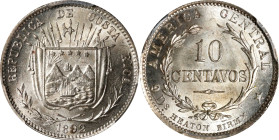 COSTA RICA. 10 Centavos, 1892. Birmingham (Heaton) Mint. PCGS MS-65.
KM-129. A simply beautiful example that offers superior argent brilliance and a ...