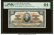Canada Bank of Canada $100 2.1.1937 BC-27b PMG Choice Uncirculated 64 EPQ. 

HID09801242017

© 2022 Heritage Auctions | All Rights Reserved