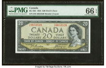 Canada Bank of Canada $20 1954 BC-33b "Devil's Face" PMG Gem Uncirculated 66 EPQ. 

HID09801242017

© 2022 Heritage Auctions | All Rights Reserved